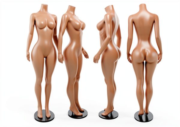 JESSMAMA Adjustable Mannequin 166cm Heavy Duty Plastic with Stable-5
