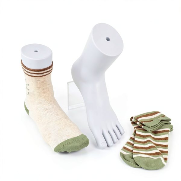 Framendino White Foot Mannequin 2 Pack Plastic Display Model-8